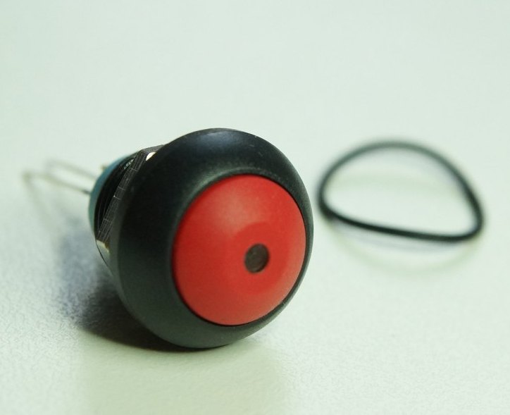 Wateproof 12mm pushbutton switch with LED